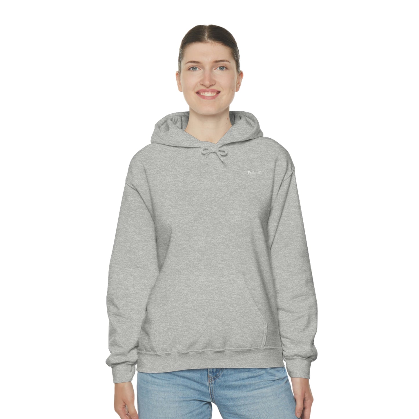 Psalm 91:1-2 Hooded Sweatshirt Unisex