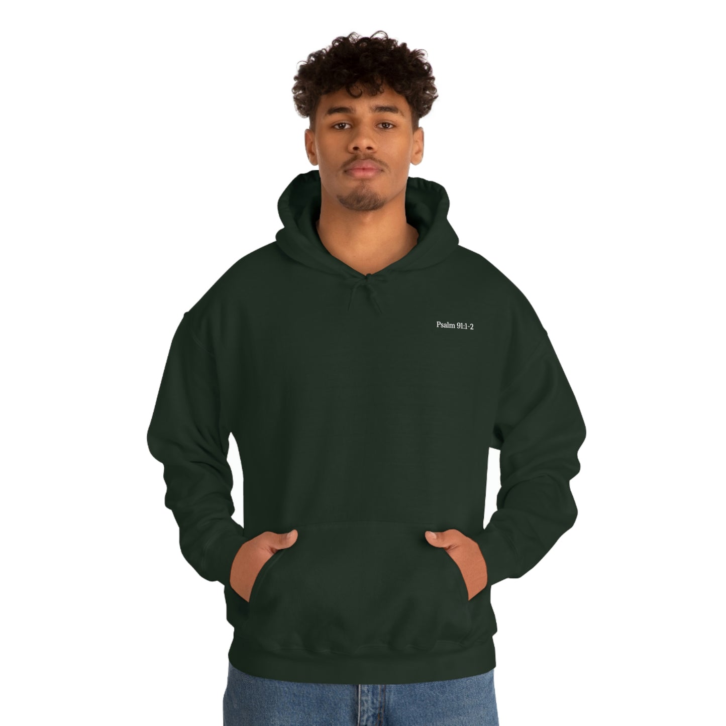 Psalm 91:1-2 Hooded Sweatshirt Unisex