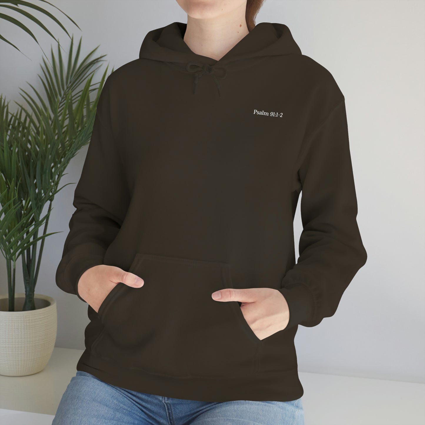 Psalm 91:1-2 Hooded Sweatshirt Unisex