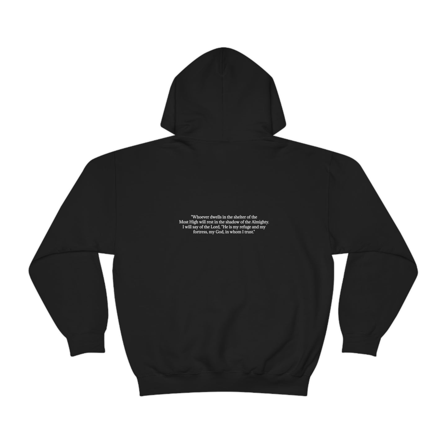 Psalm 91:1-2 Hooded Sweatshirt Unisex