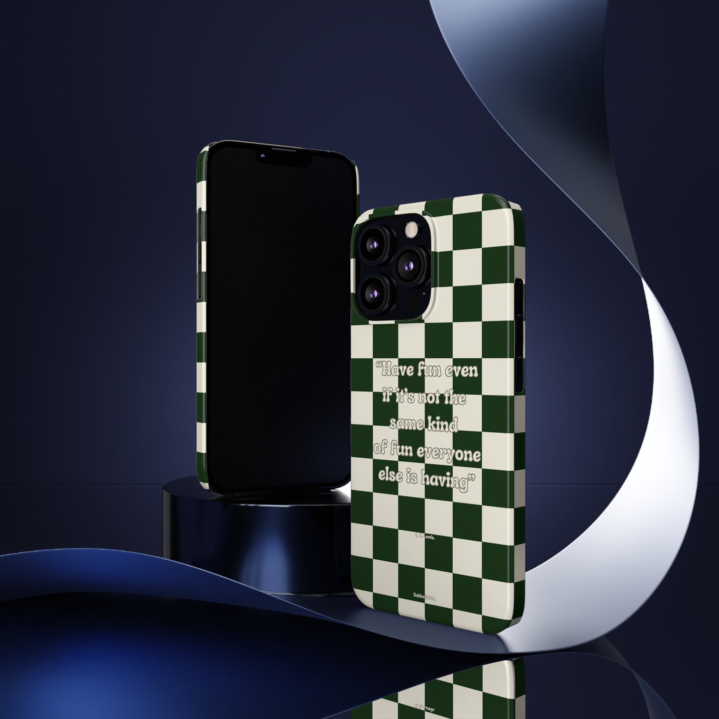 Phone Case Checkered Have Fun