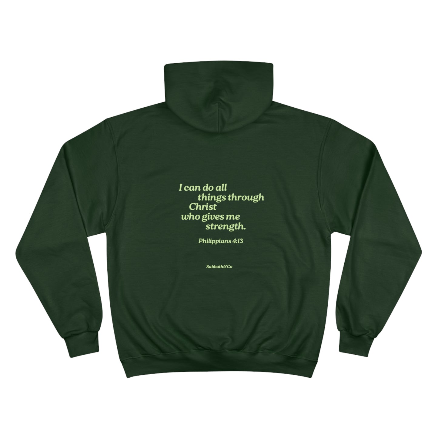 Philippians 4:13 Champion Hoodie