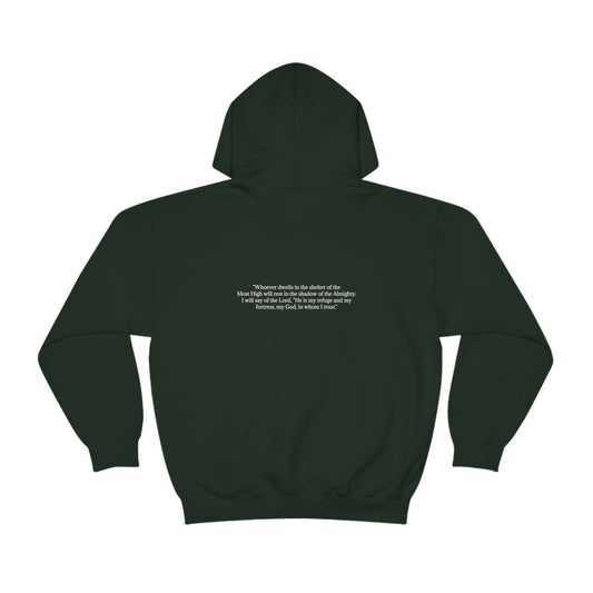 Psalm 91:1-2 Hooded Sweatshirt Unisex