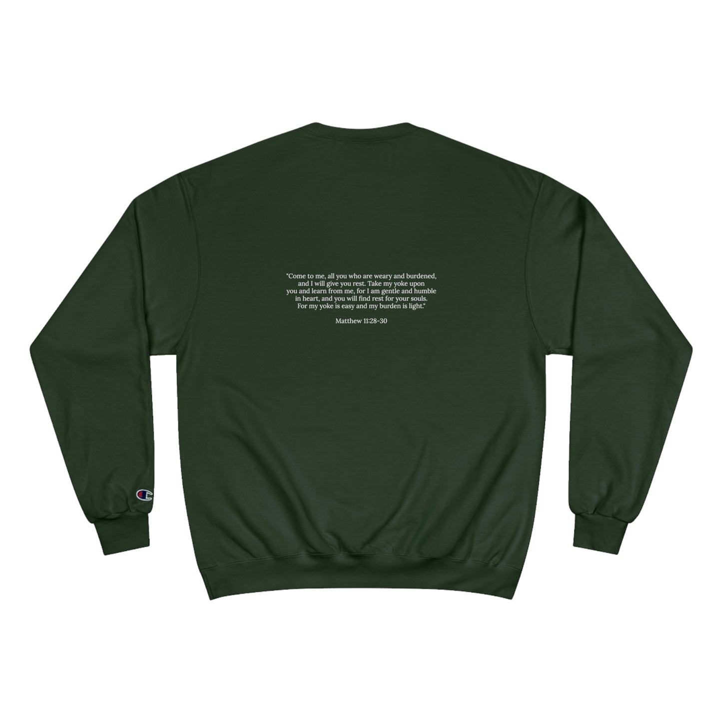 Matthew 11:28-30 Champion Crewneck