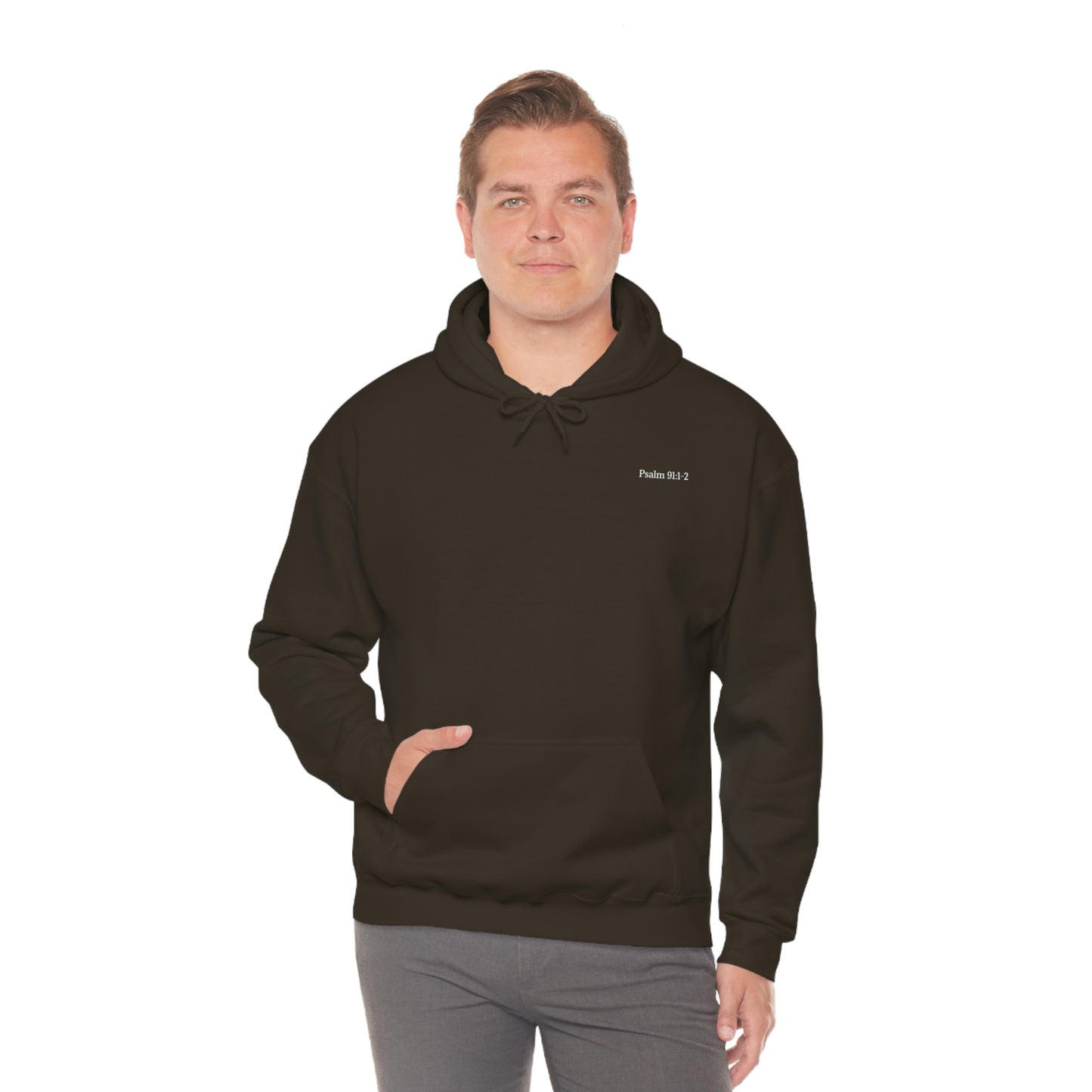 Psalm 91:1-2 Hooded Sweatshirt Unisex