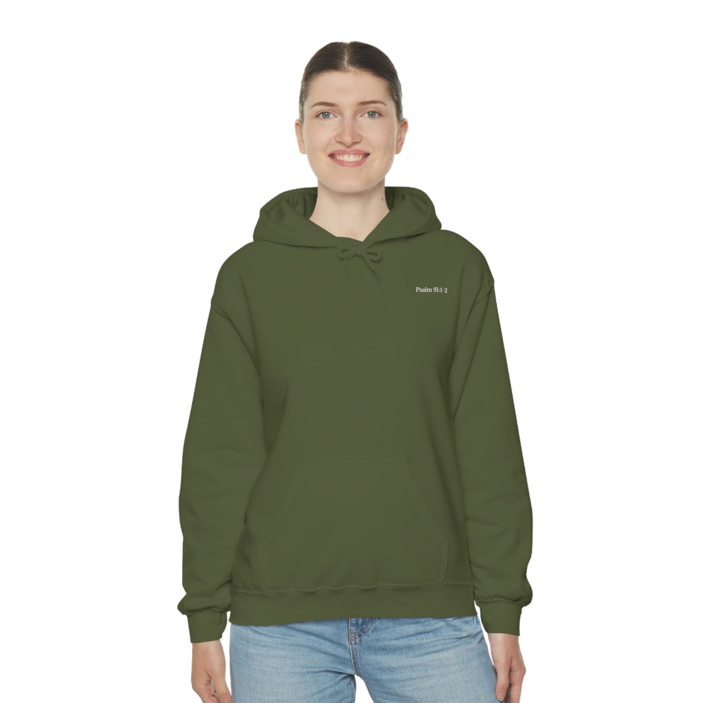 Psalm 91:1-2 Hooded Sweatshirt Unisex