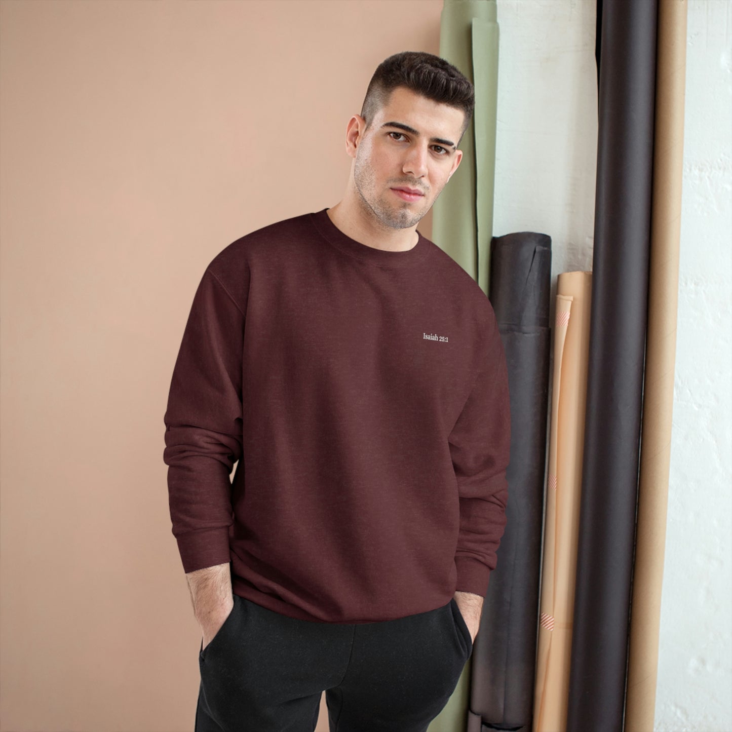 Isaiah 25:1 Champion Crewneck