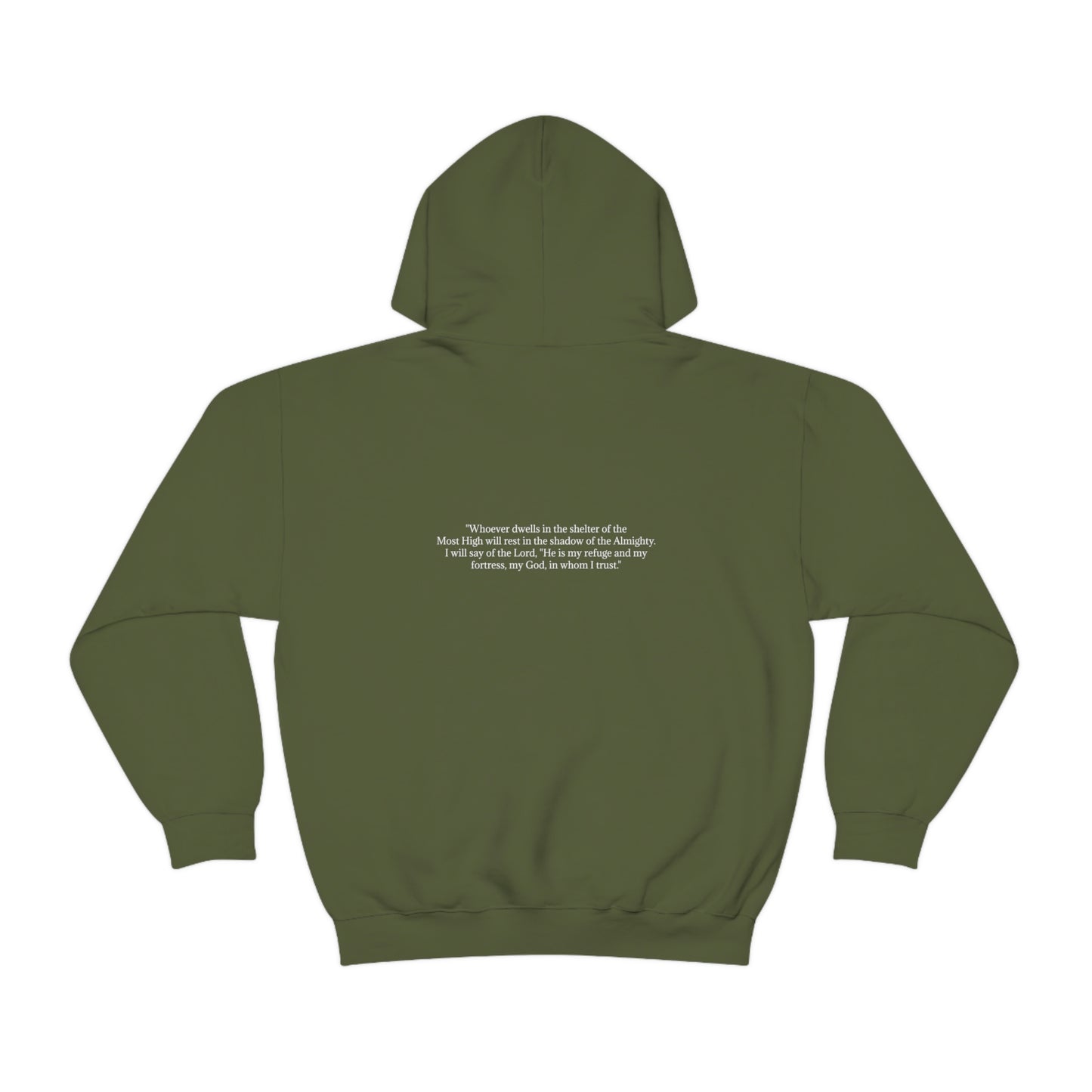 Psalm 91:1-2 Hooded Sweatshirt Unisex